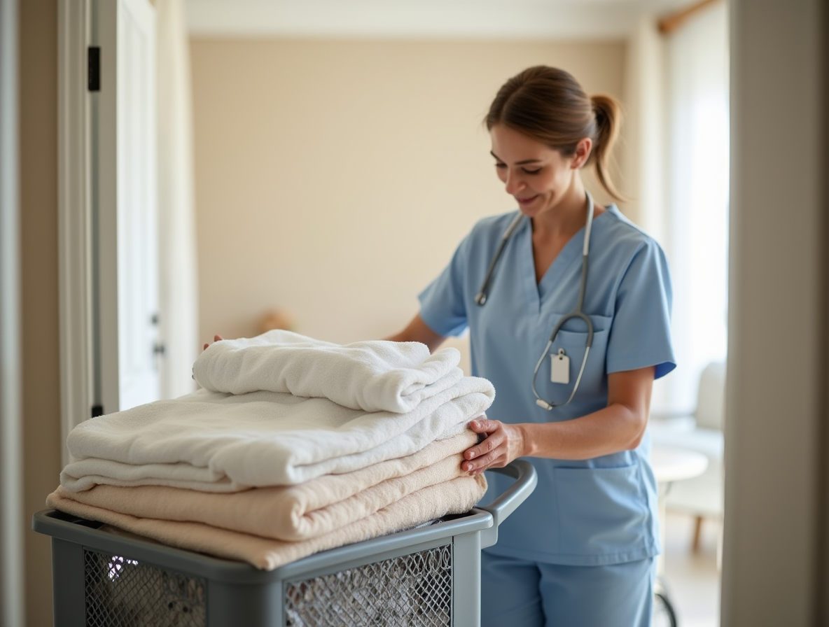 Roupas de banho e cama são fornecidas e higienizadas